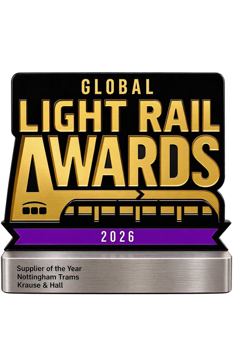 Global Light Rail Awards 2026 - Supplier of the Year, Nottingham Trams, Krause & Hall