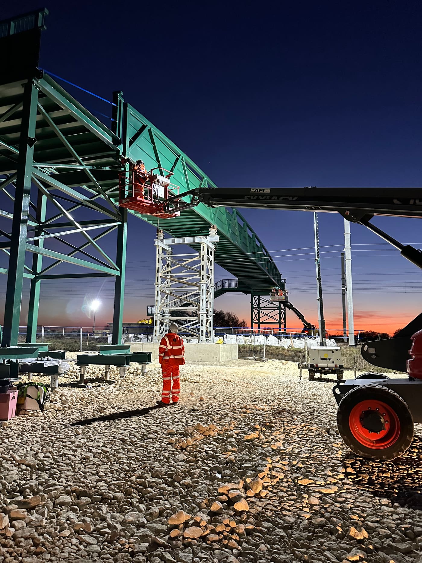 Lindsell's Level Crossing — New Footbridge